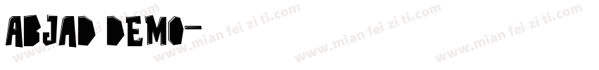 Abjad demo字体转换